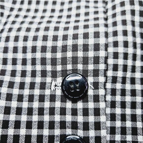 Vintage Alfred Dunner '80s Gingham Black & White Two Piece Matching Suit Set 6P - Picture 12 of 16